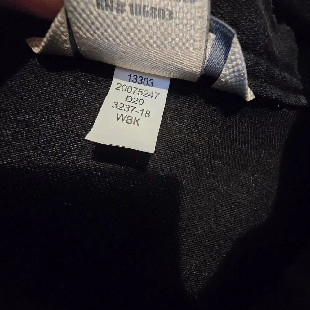 Duluth‎ Trading Daily Denim Moto Jacket Womens MED Black Full Zip Pockets Biker